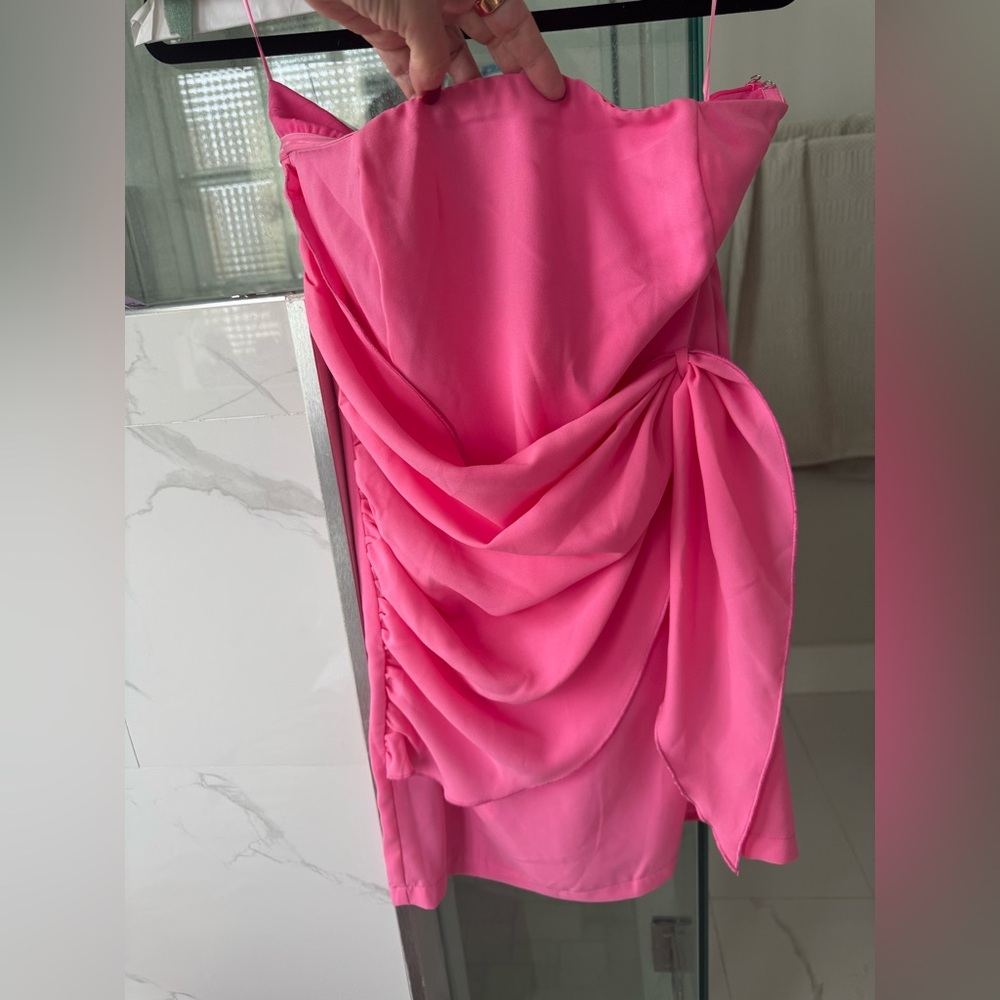 Superdown One Shoulder Pink Dress